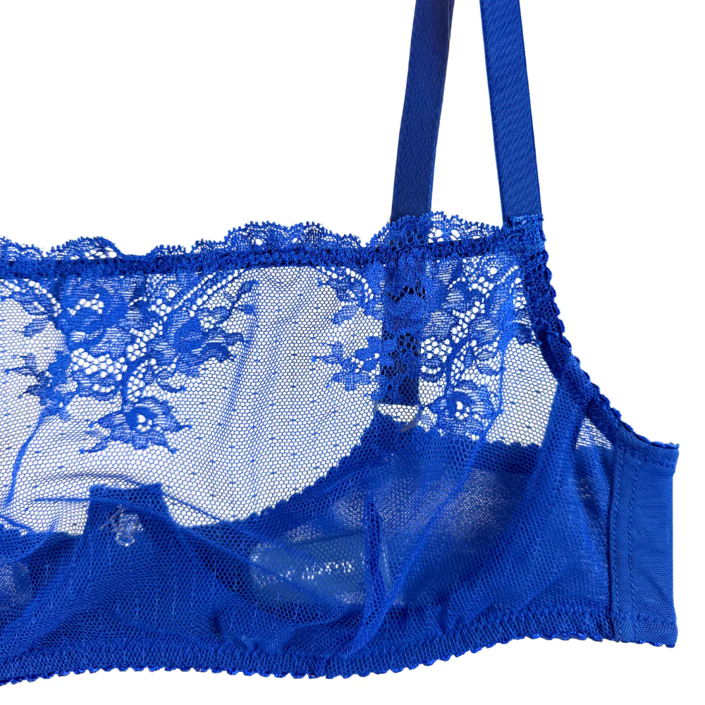 Amour d'Agnette Kim High Neck Sheer Lace Underwire Bra - Image 14