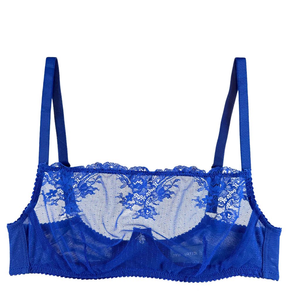 Amour d'Agnette Kim High Neck Sheer Lace Underwire Bra - Image 8
