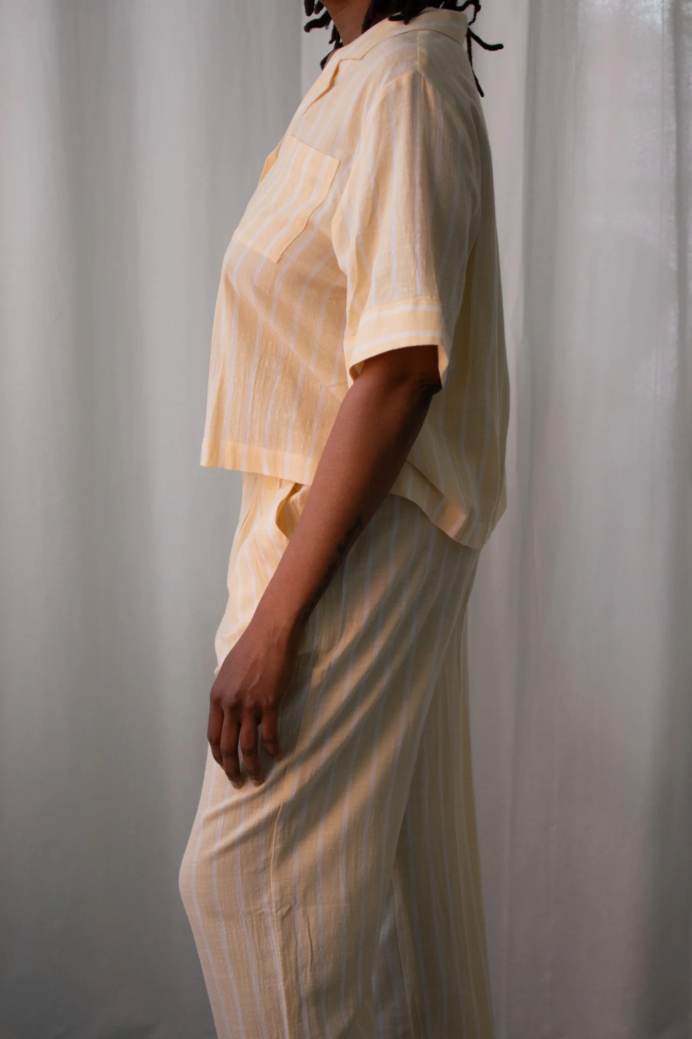 Eberjey Nautico Relaxed Short Sleeve & Pant PJ Set - Image 3