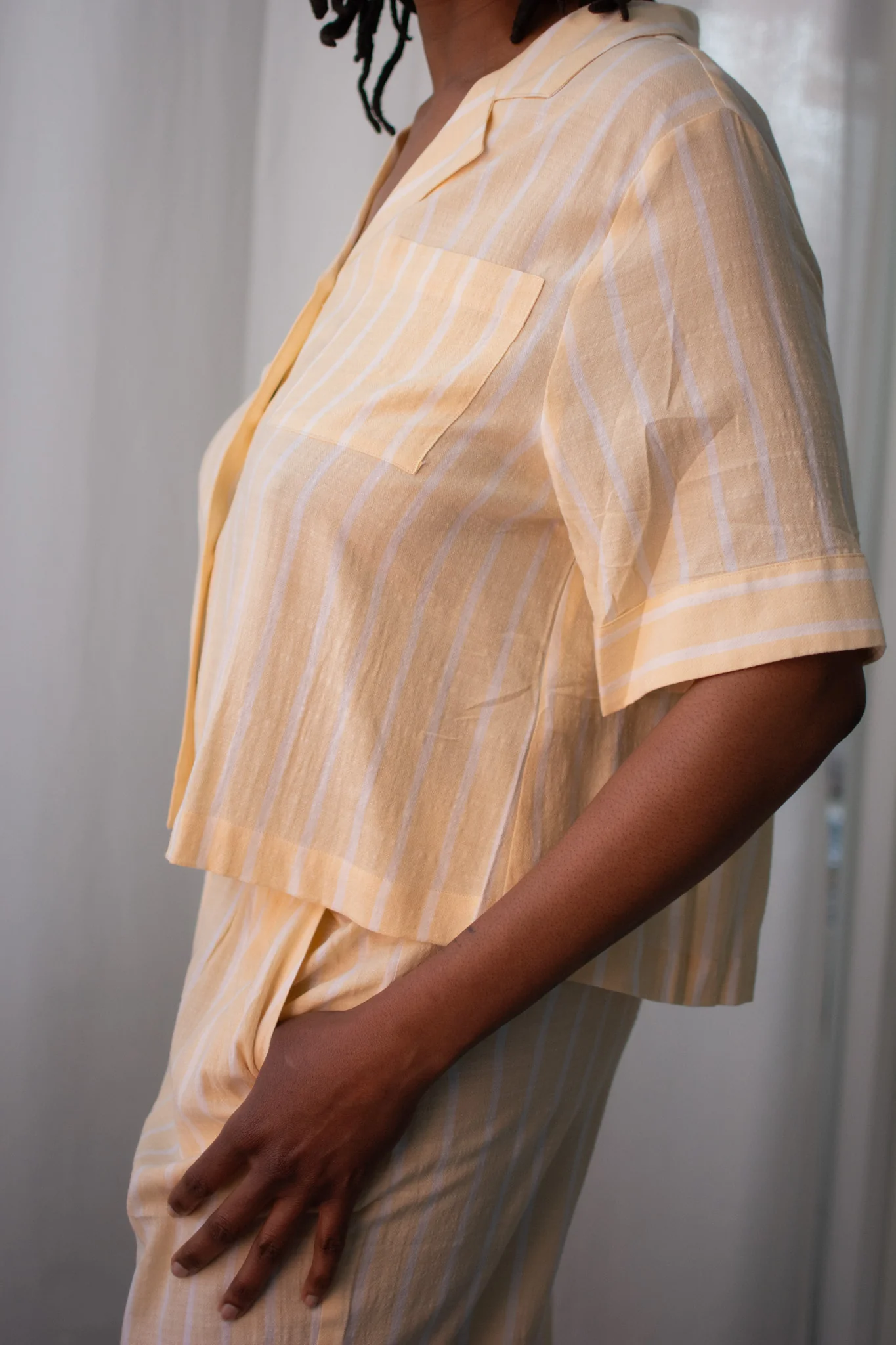Eberjey Nautico Relaxed Short Sleeve & Pant PJ Set - Image 7