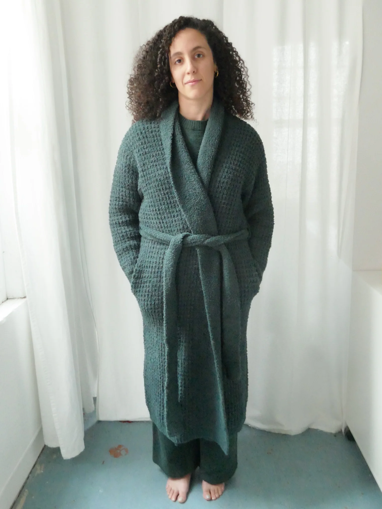 Eberjey Recycled Boucle Waffle Robe - Image 4