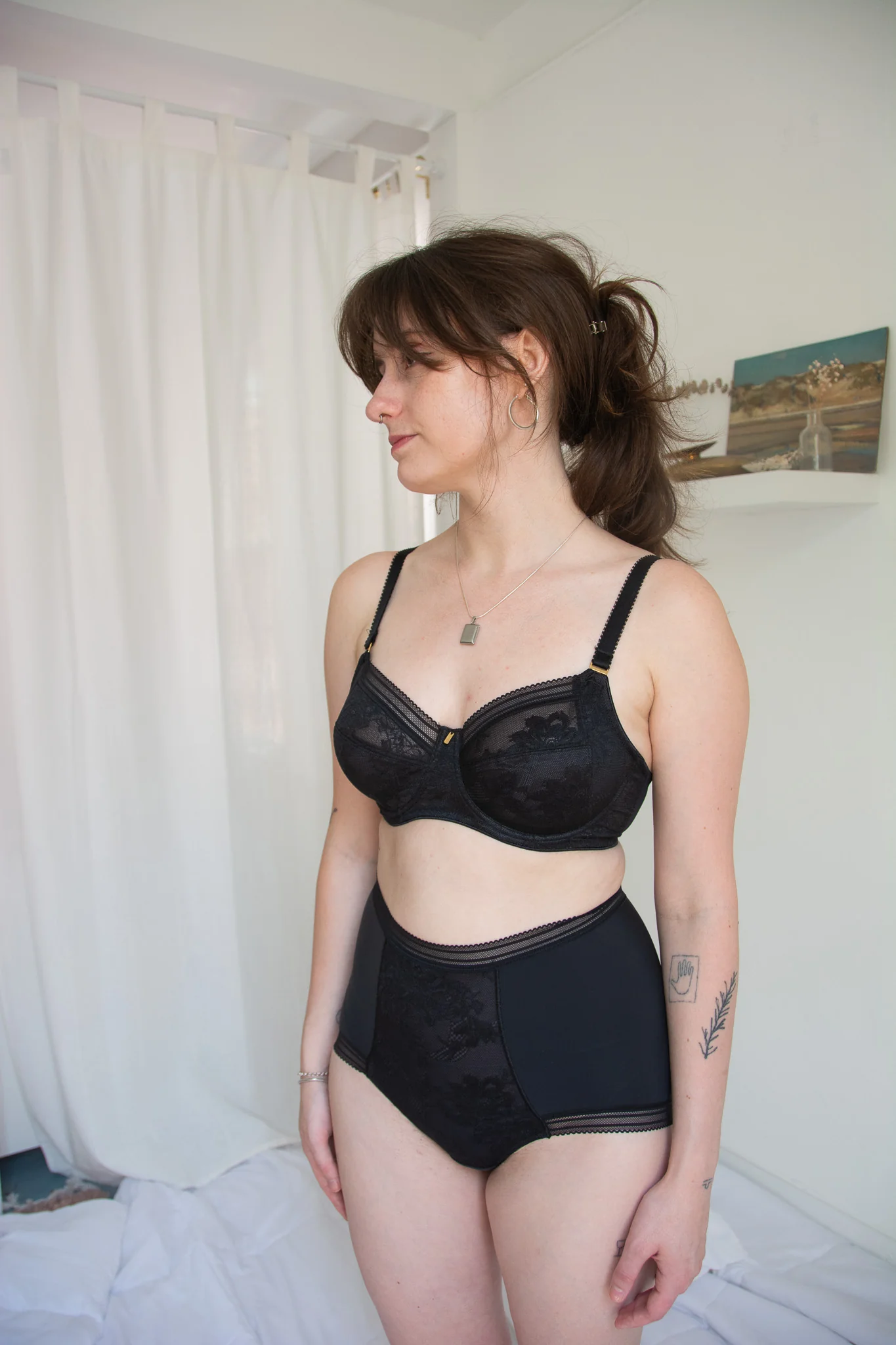 Fantasie Lace Fusion Underwire Side Support Bra - Black - Image 3