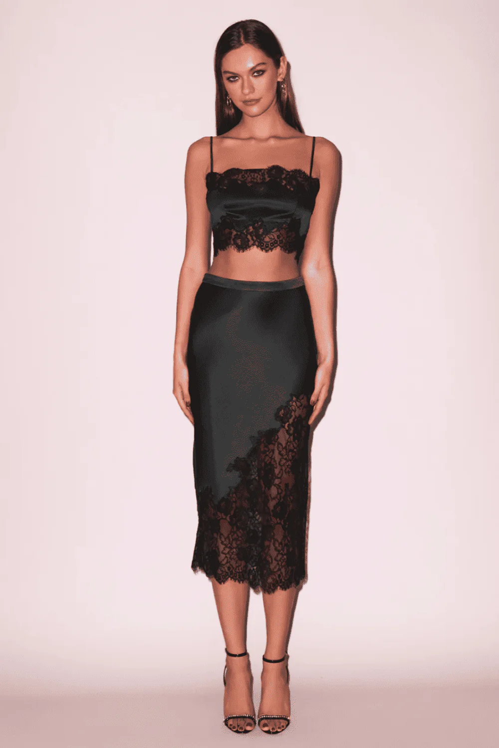 Fleur du Mal Silk and Lace Bandeau Top - Image 3
