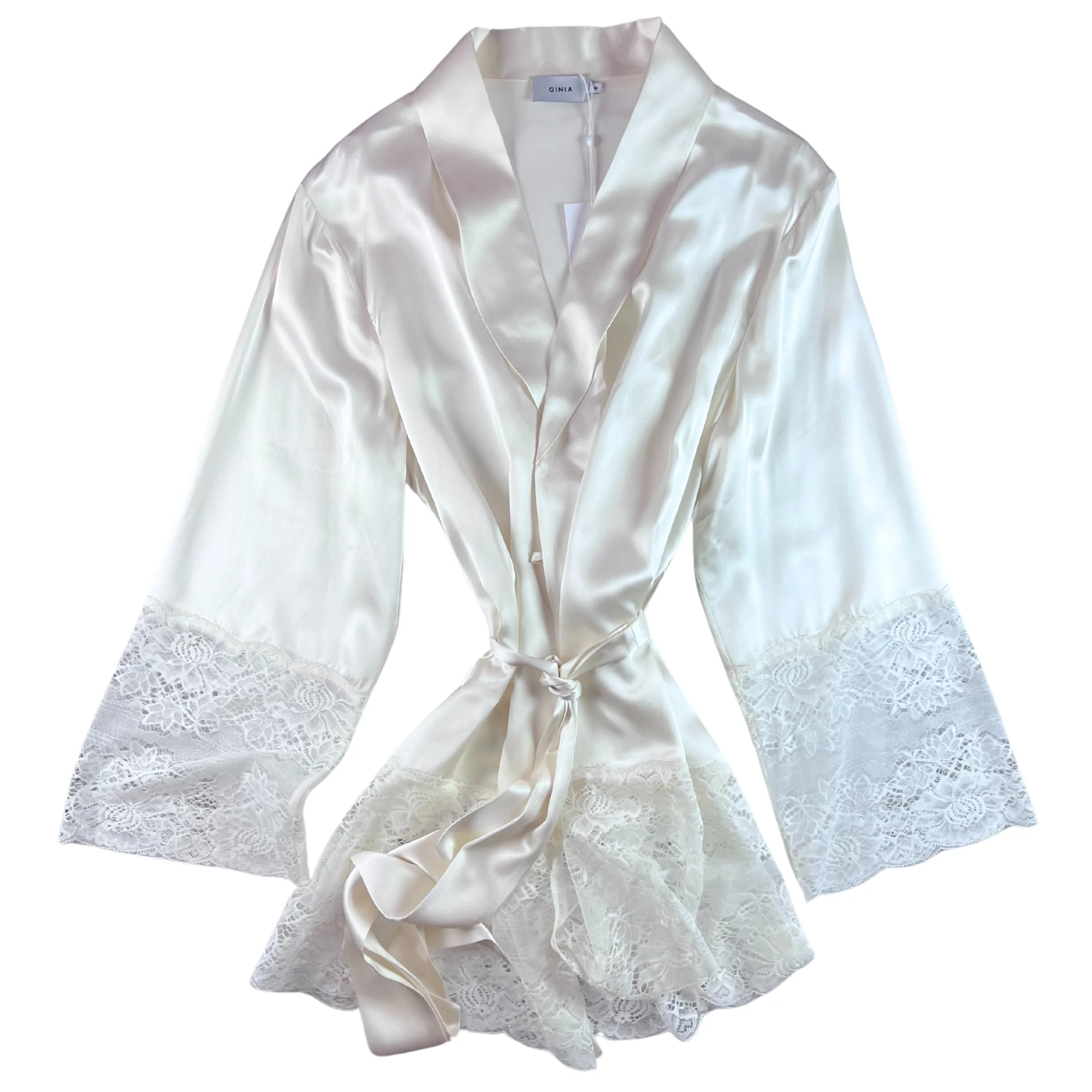 Ginia Silk Lace Robe - Image 6