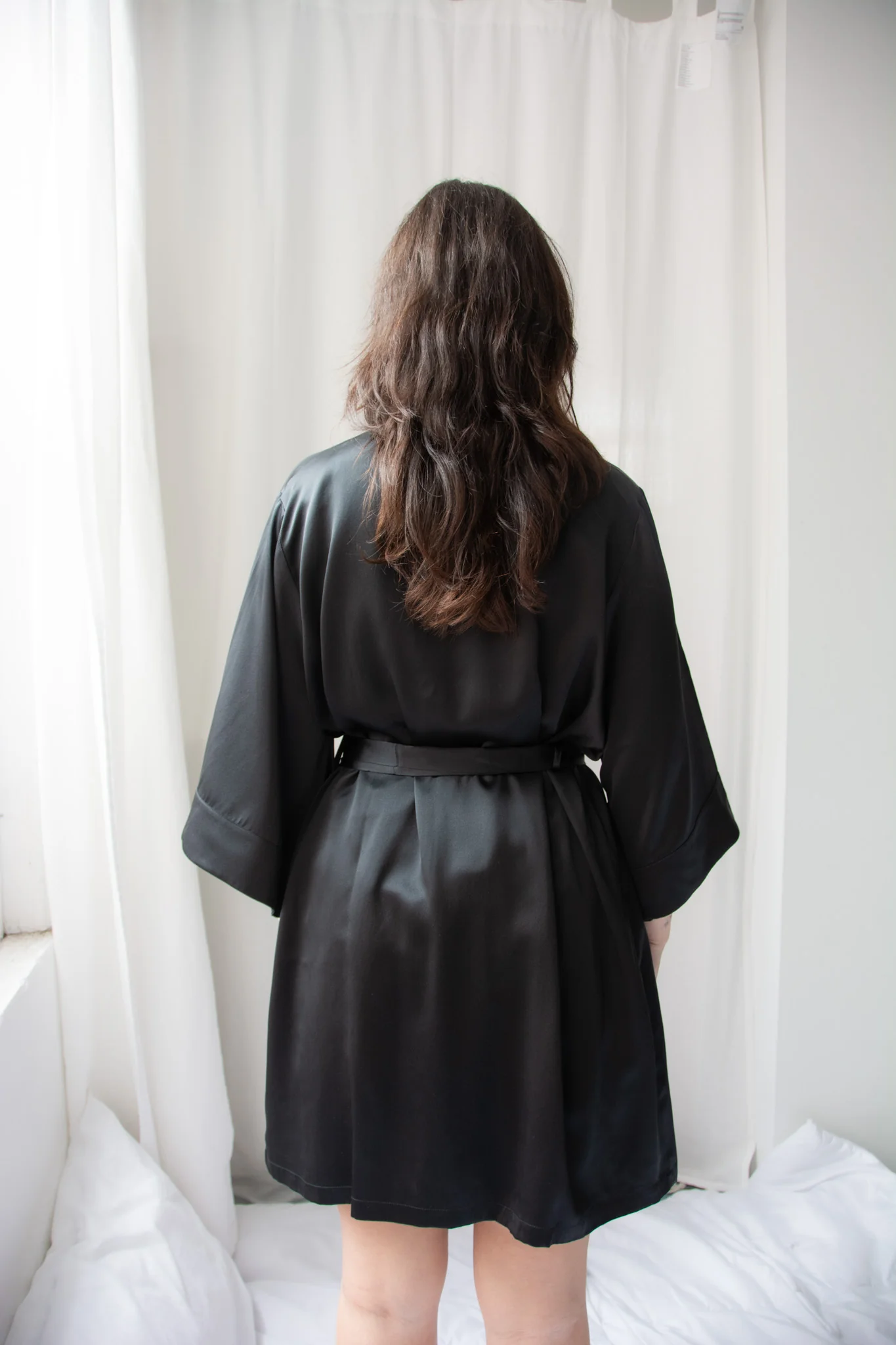 Ginia Silk Wrap Robe - Image 4