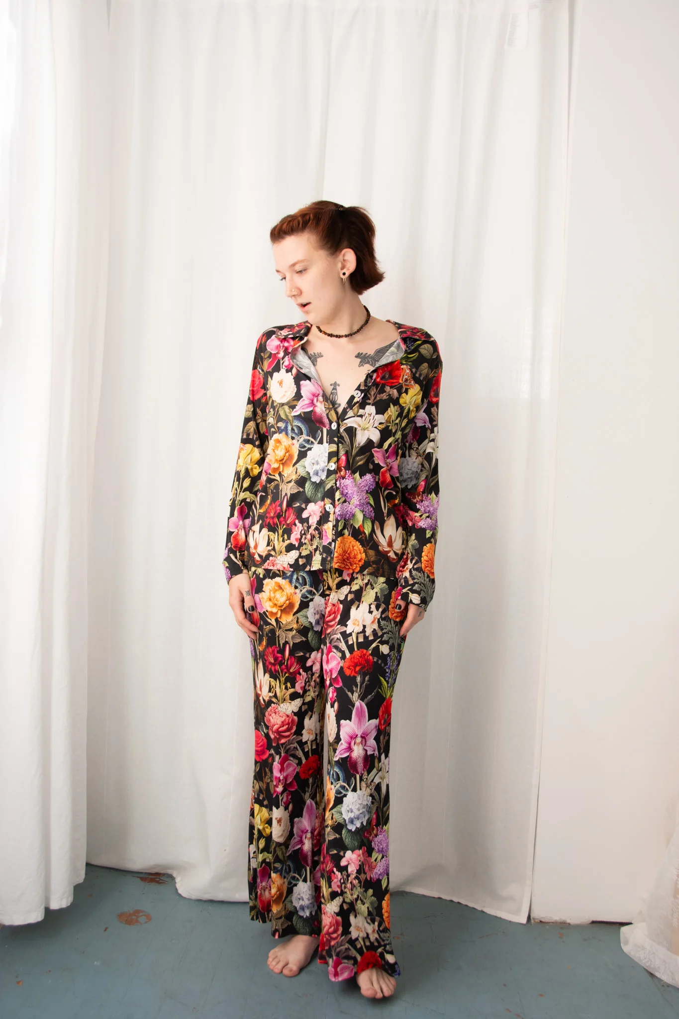 Kilo Brava Modal Floral Long PJ Set - Image 3