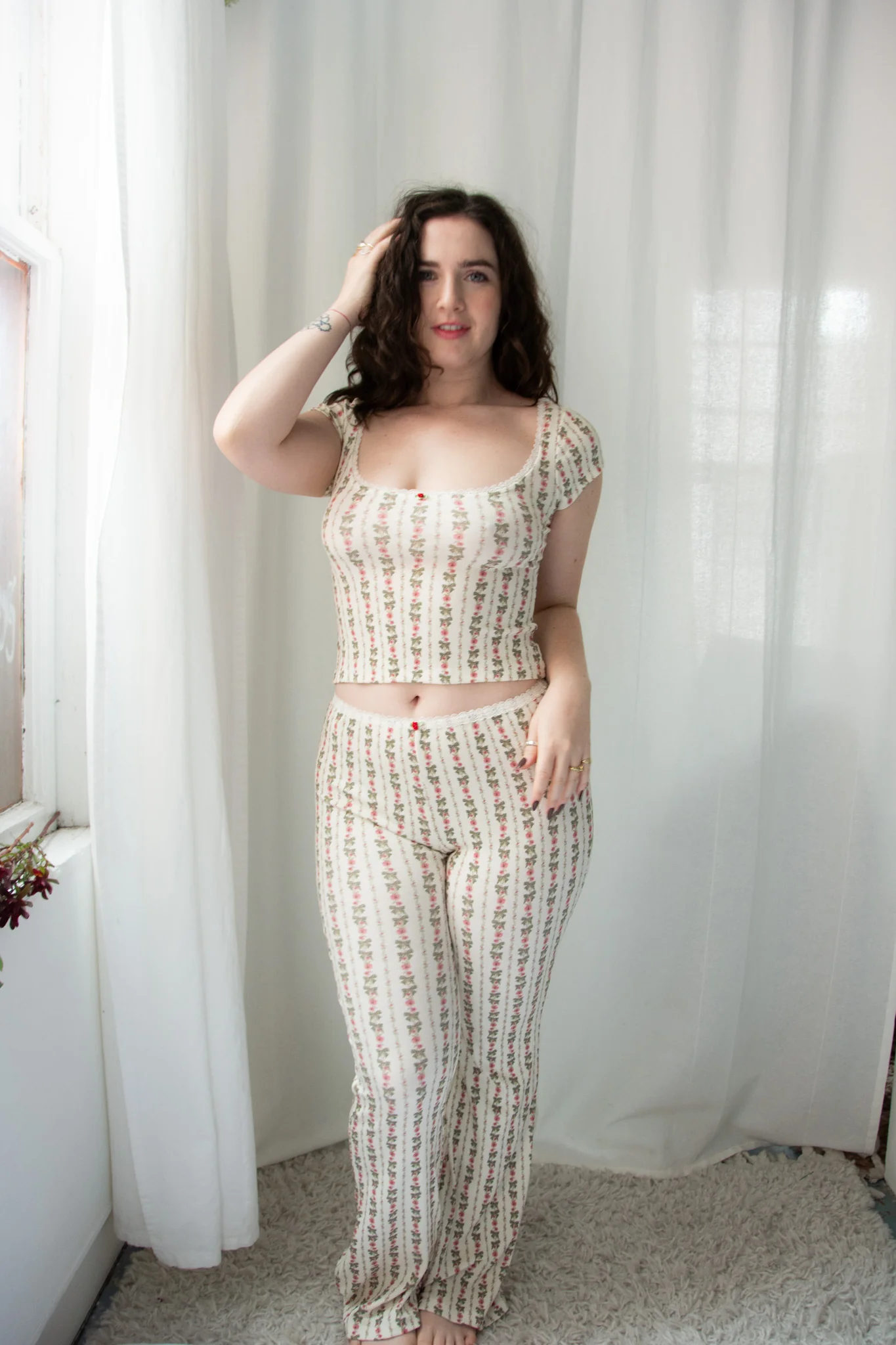 Kilo Brava Modal Rib Cap Sleeve Top - Image 3