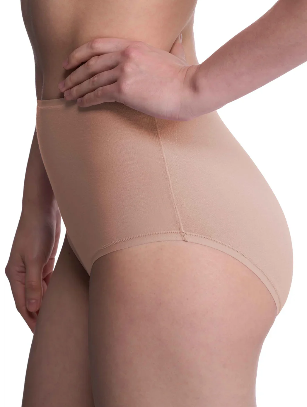 Natori Bliss Bare Cotton High Waist Brief - Image 3
