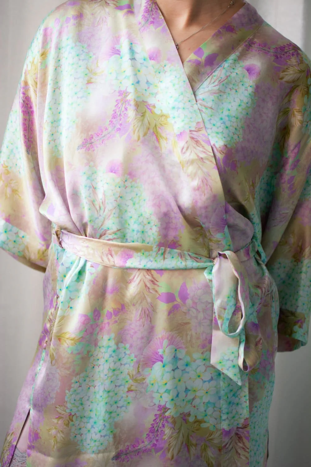 Samantha Chang Classic Silk Short Kimono Printed - Image 6