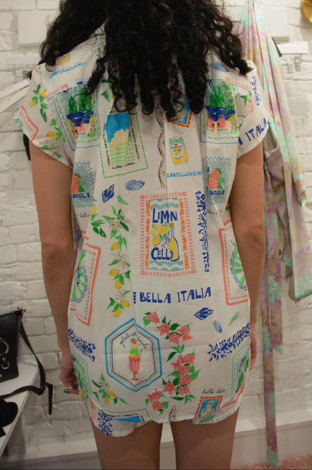 The Cat's Pajamas Bella Italia Luxe Pima Short Set - Image 6