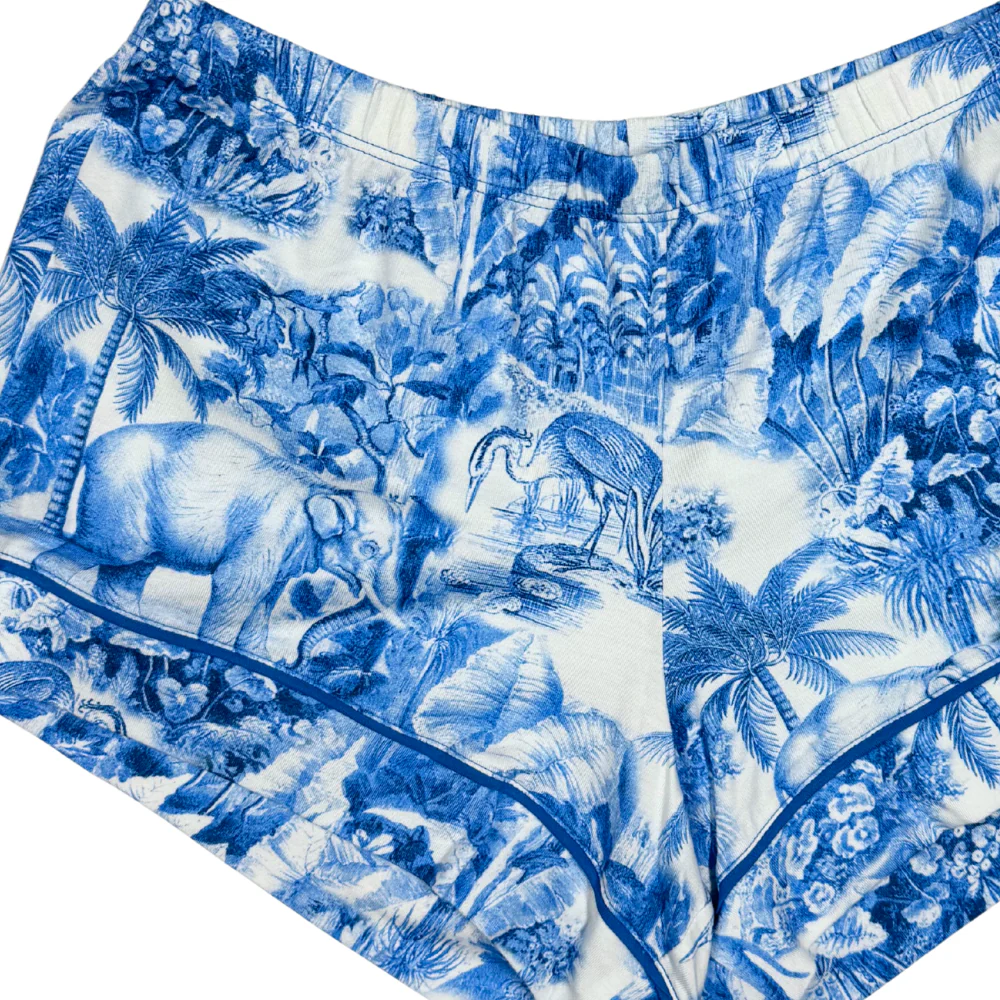 The Cat's Pajamas Pima Knit Long-Sleeved Short PJ Set - Image 18